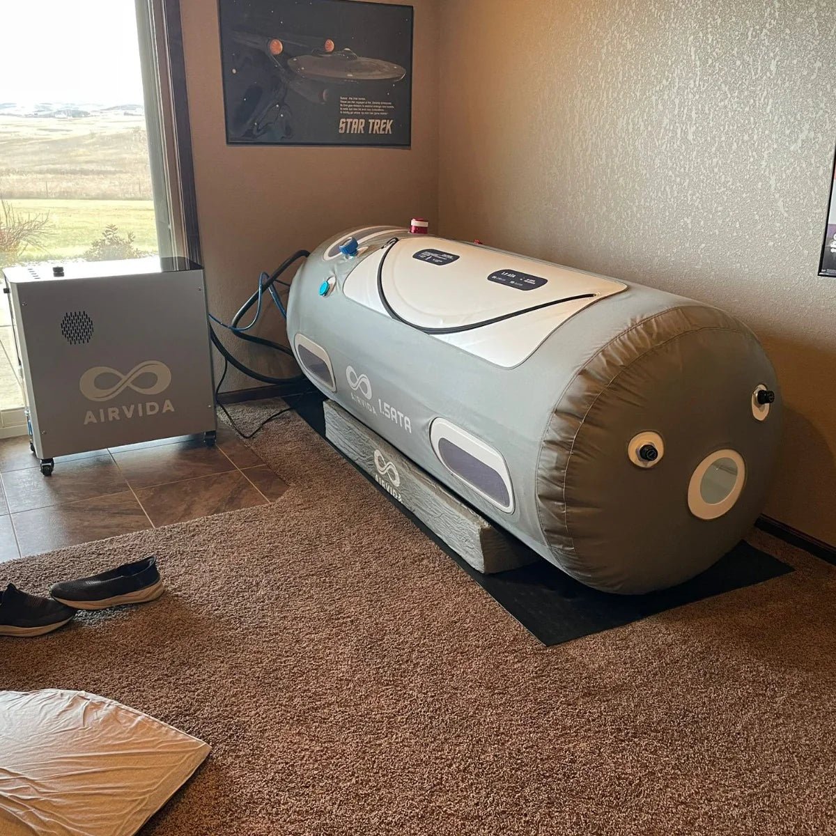 1.2 - 1.5ATA Airvida Portable Lying Hyperbaric Chamber All - In - One Machine - Airvida - Hyperbaric Oxygen Therapy
