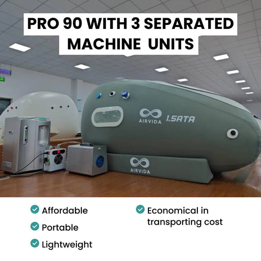 Airvida Pro90 Portable Sitting Hyperbaric Chamber - Airvida - Hyperbaric Oxygen Therapy
